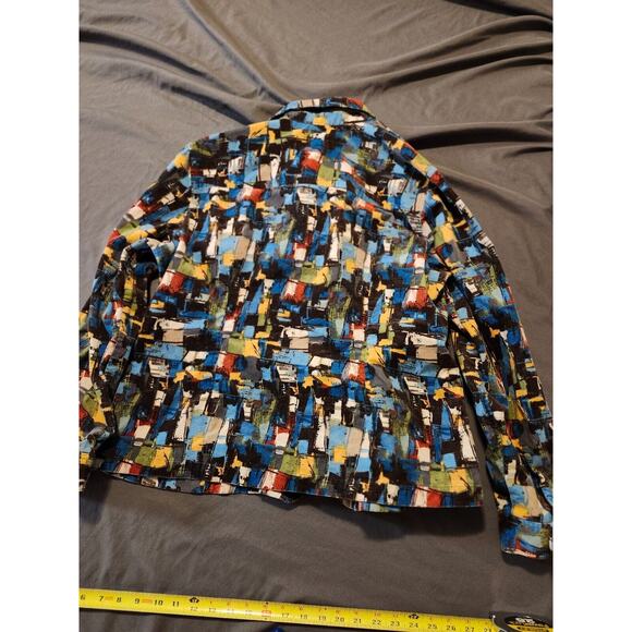 Christopher & Banks Jacket Women’s XL Corduroy Multi Color Button Front Vintage - Picture 8 of 11